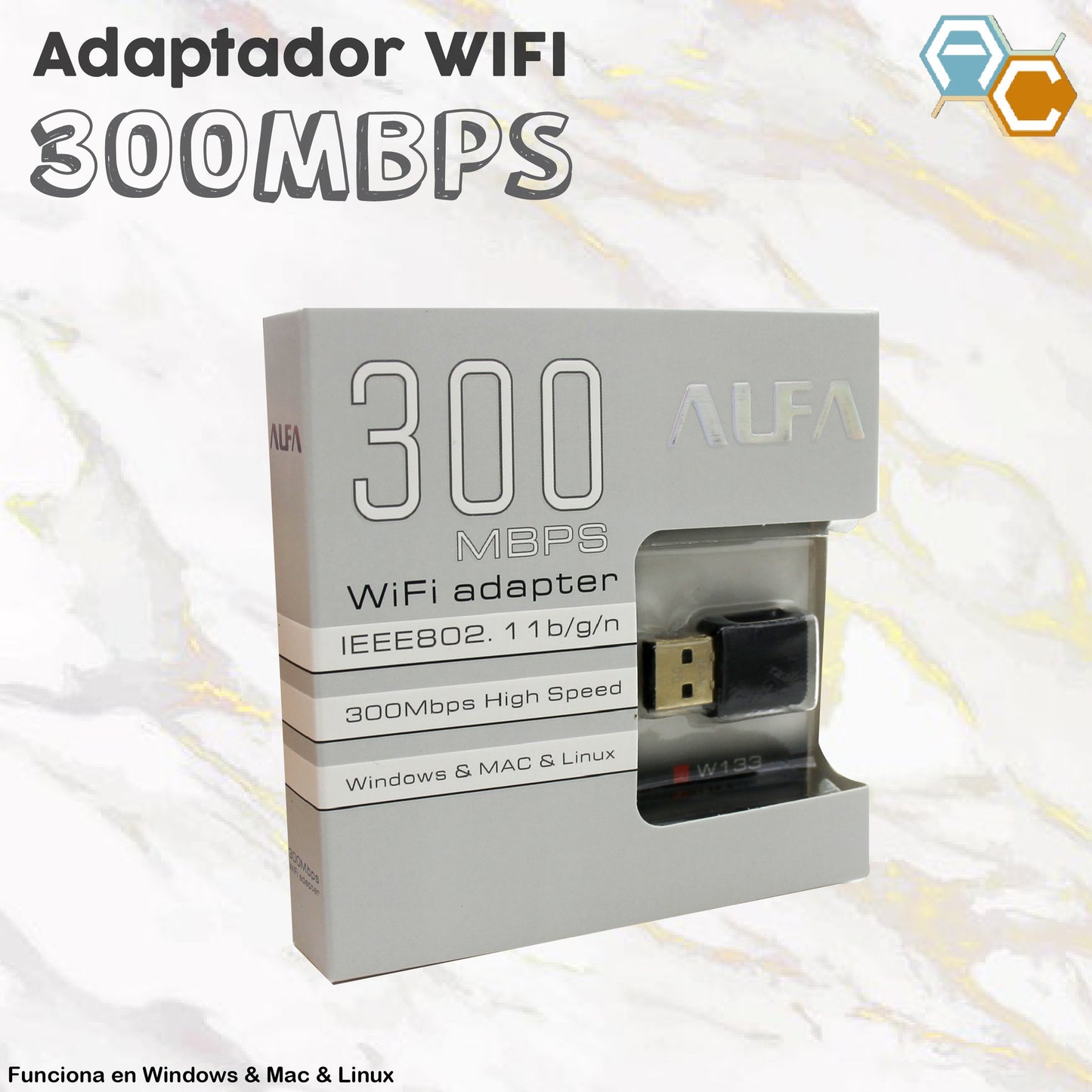 ADAPTADOR WIFI 300MBPS ALFA