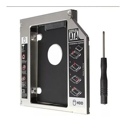 Caddy Hdd Disco Duro Mac O Portatil Sata 9.5m + Atornillador