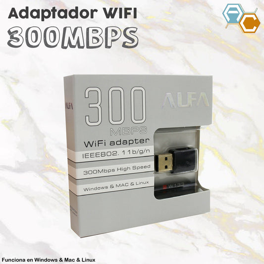 ADAPTADOR WIFI 300MBPS ALFA