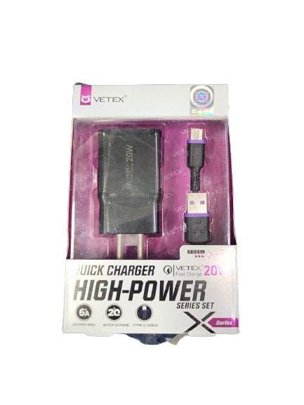 Cargador tipo c vertex 20W