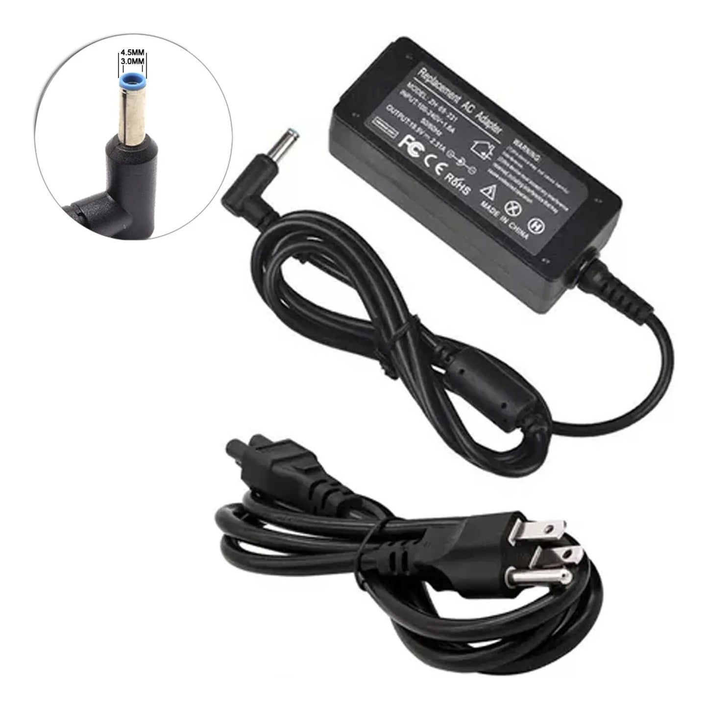 CARGADOR HP 19.5V 2.31A PUNTA AZUL